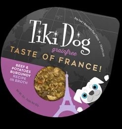 Tiki Dog Petites Taste of the World French Beef Burgundy Wet Dog Food 3oz
