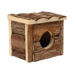 Tree House Real Wood Cabin - Small - 15.5 cm (6") L x 15.5 cm (6") W x 15 cm (5.75") H