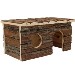 Tree House Real Wood Cabin - Large - 41 cm (16") L x 24 cm (9.5") W x 23 cm (9") H