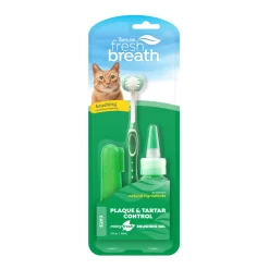 Tropiclean Fresh Breath Oral Care Kit for Cats 3pc
