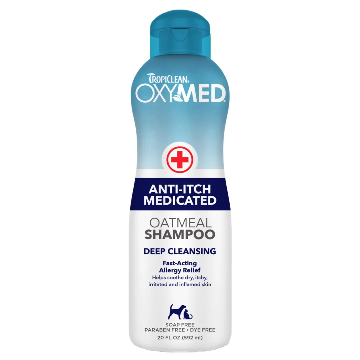 Tropiclean OxyMed Anti-Itch Medicated Oatmeal Shampoo 20oz