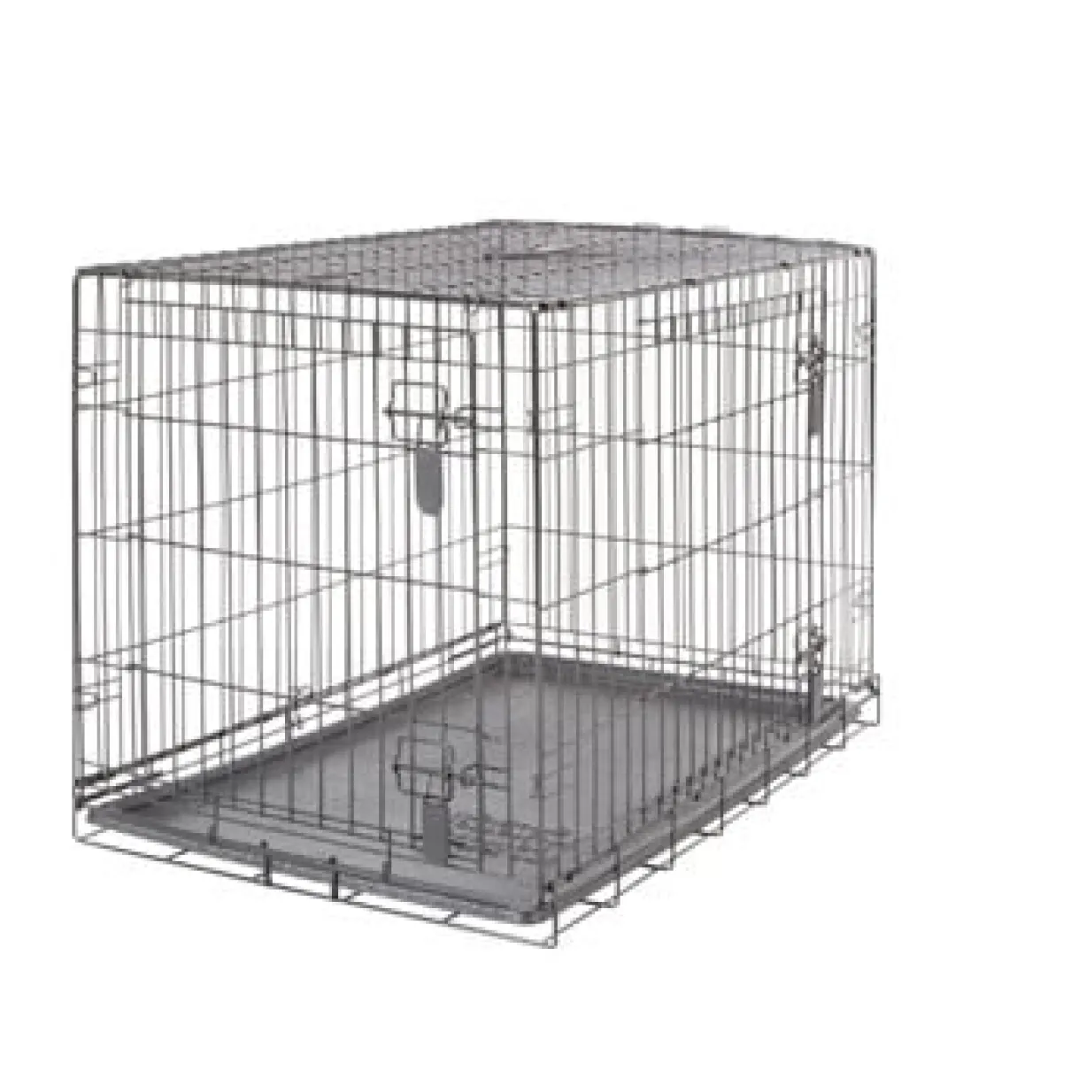 Two Door Wire Crate - Large - 91 x 56 x 62 cm (36 x 22 x 24.5 in)