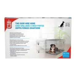 Two Door Wire Crate XX-Large 122.5x74.5x80.5cm (48x29.3x31.5")