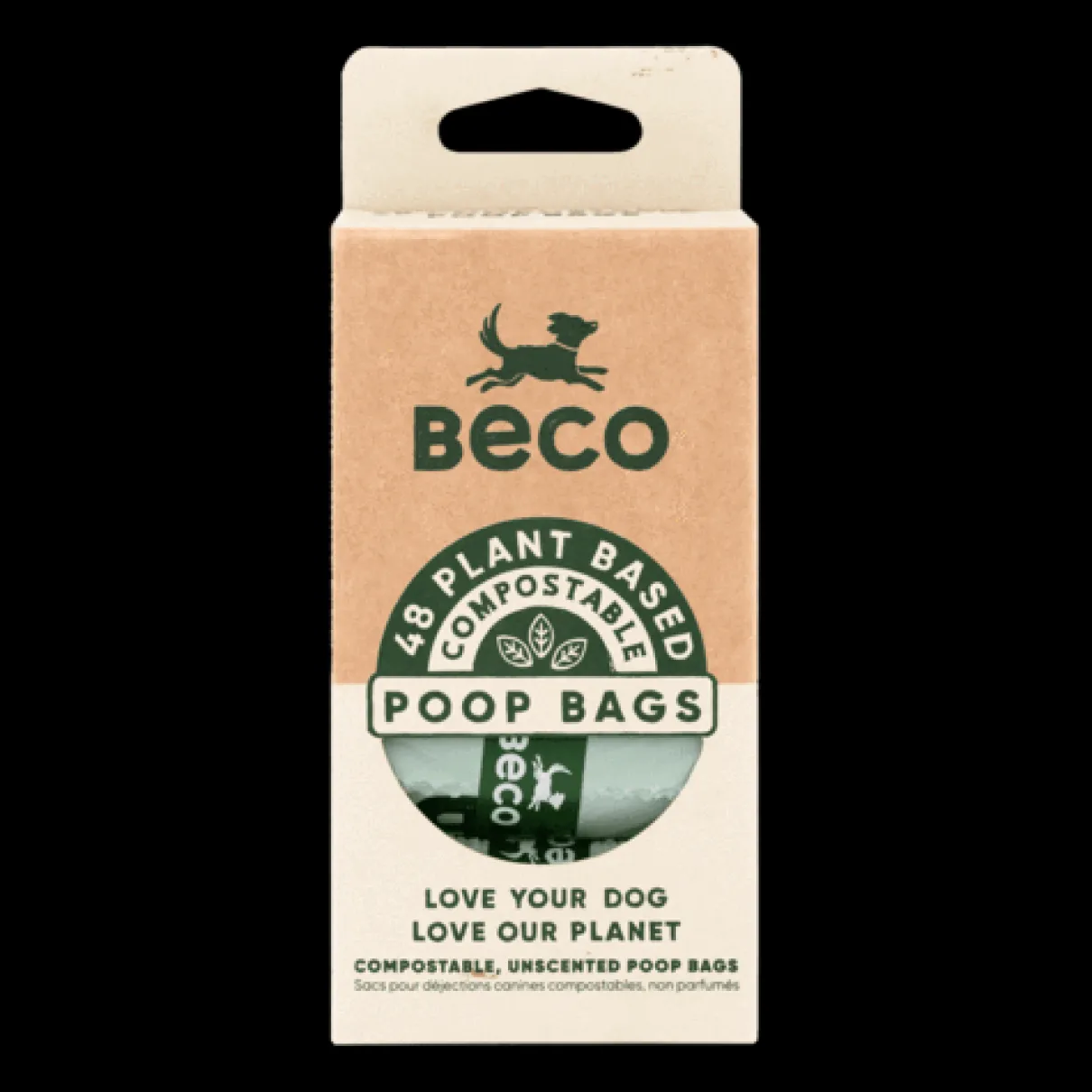 Unscented Compostable Poop Bags 60 Count